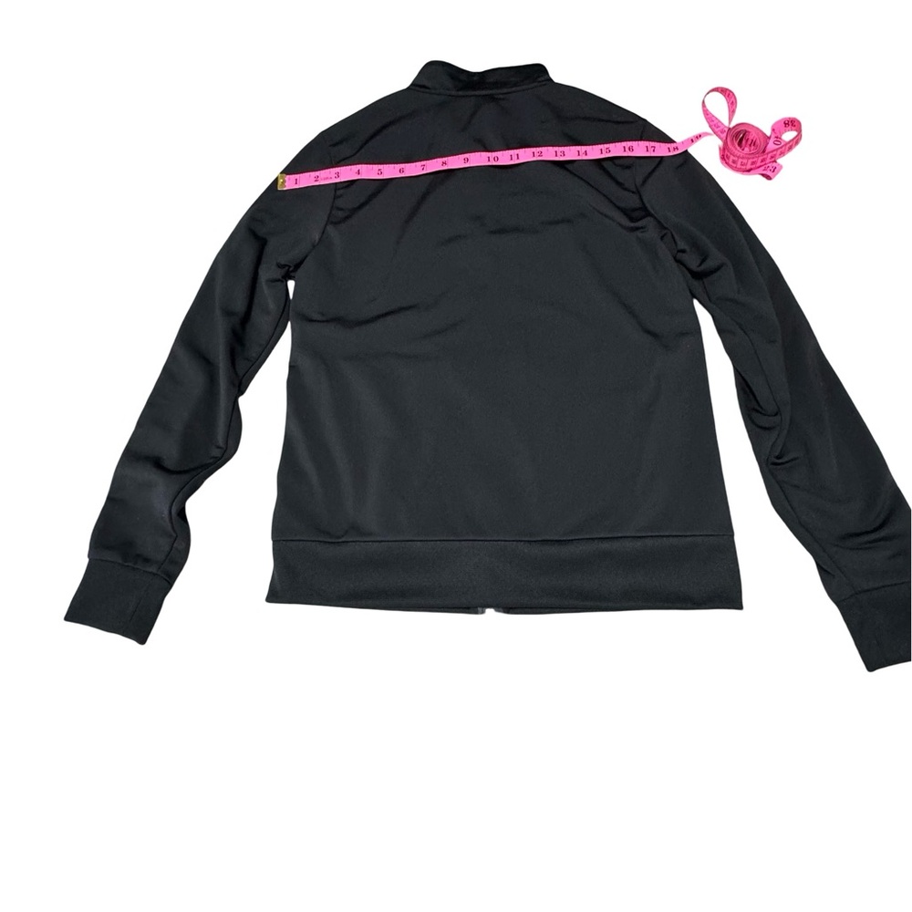 Adidas Women Three Stripe ESSENTIALS TRICOT TRACK JACKET Black White Size S - Picture 4 of 6